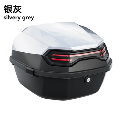 Electric Vehicle Trunk, Universal Thickened – Motorcycle Safety Supplies - plus-explorer-silver-grey-send-installation-accessories-single-tail-box