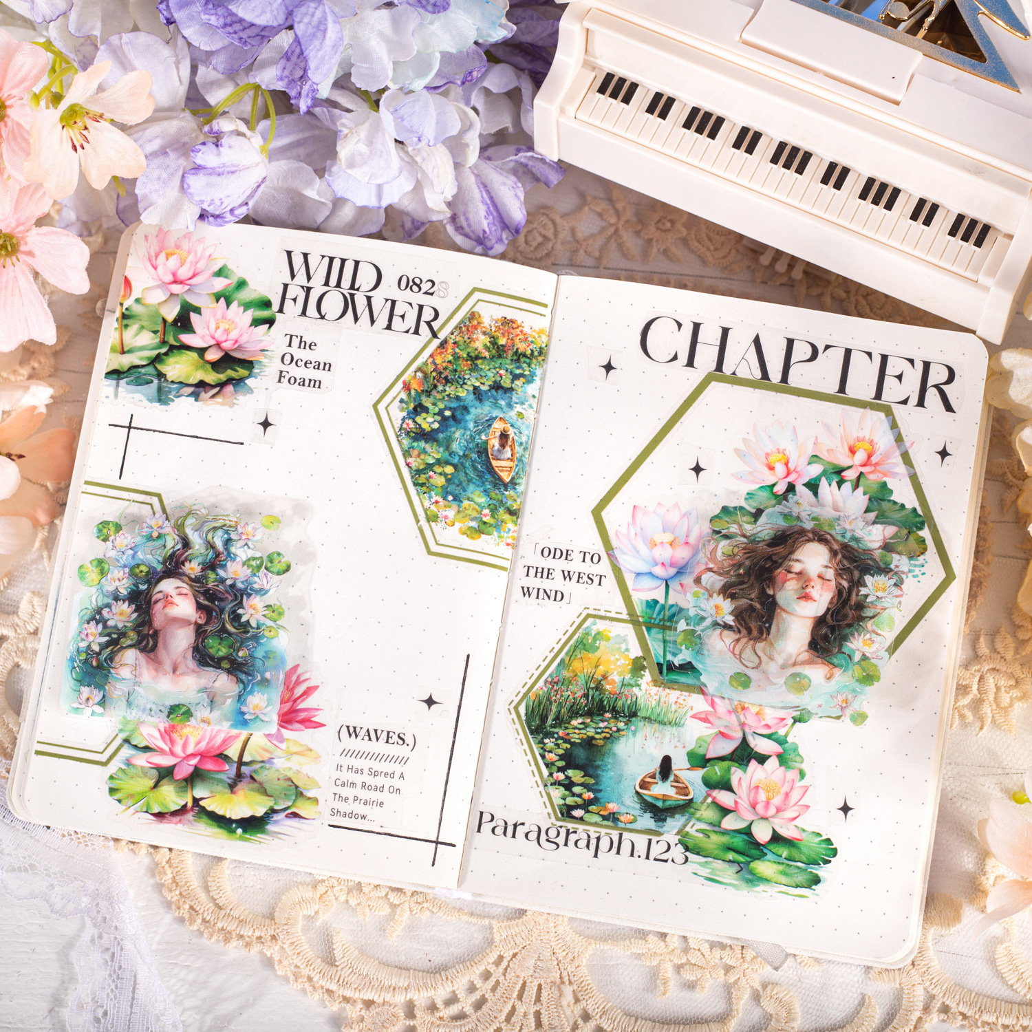 Un buen día PET floral tema cinta floral serie libre retro tela de mano decoración cinta material