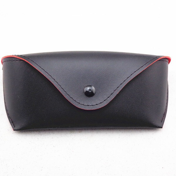 Red Leather Case Leather Glasses Case 3026 Toad Mirror Colorful Sunglasses Special Mirror Case Can Be Printed with Logo Red Lining Box