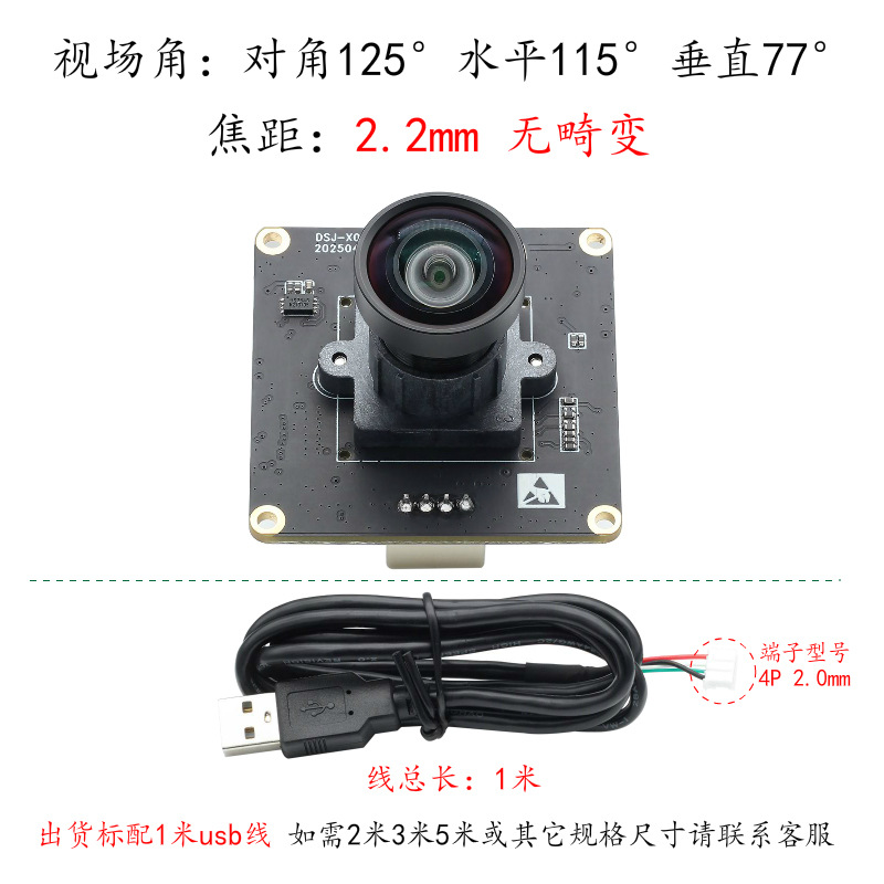 Global exposure-2.2mm-125° without distortion-module