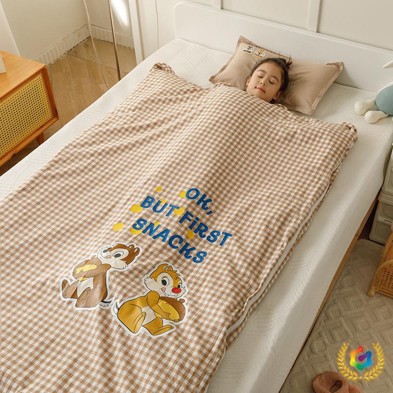 ⇞ Chichititi Pure Cotton Anti-Kick Quilt Baby Sleeping Bag for Older Children Outdoor Camping Children's Spring and Autumn Model Winter