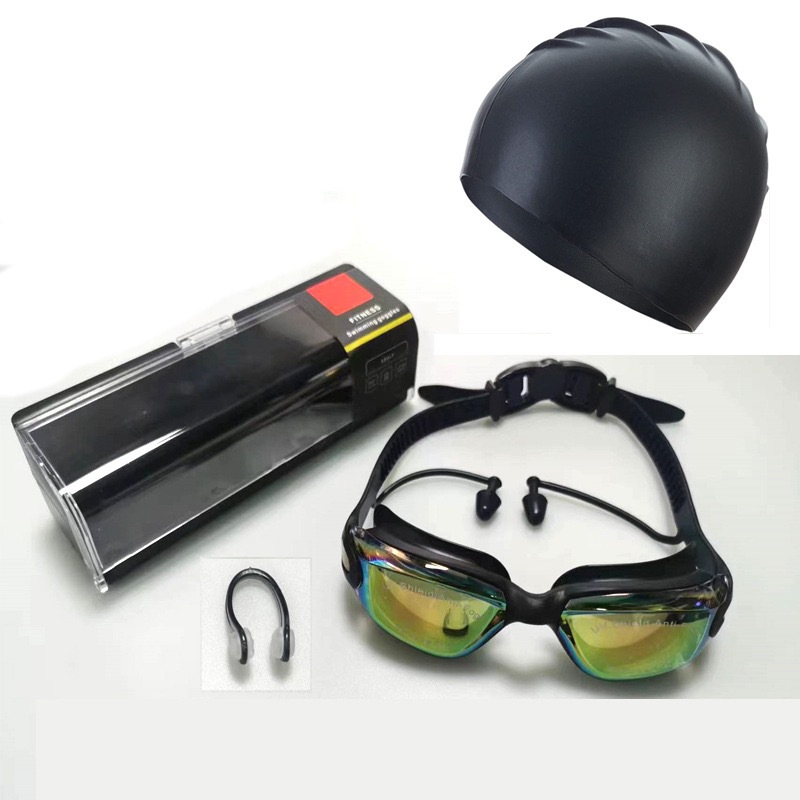 Juego de Gafas de Natación Galvánicas para Adultos de PC Antivaho e Impermeable para Natación
