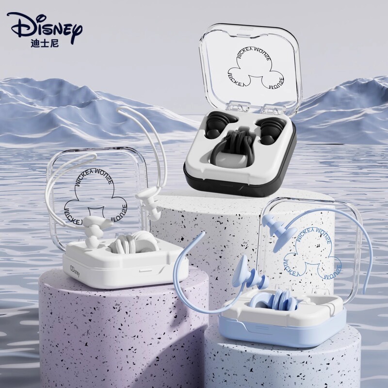 Disney swimming earplugs professional waterproof non-soundproof swimming equipment anti-water bath nose clip for adults and children