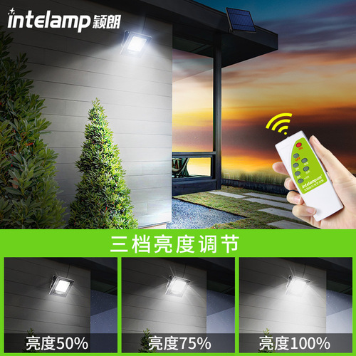 Yinglang Solar Lamp for Home Use, New Model Outdoor Courtyard Waterproof LED Super Bright Lighting Street Lamp with Automatic On at Dark