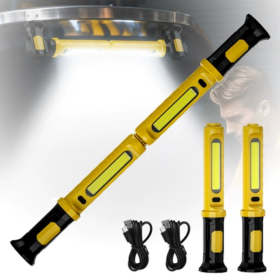 2-in-1 Multifunctional Magnetic Outdoor Lighting with Hook Led Auto Repair Light Plastic Emergency Repair Work Light (İşçi projektorları) - 1-set-sunflower-color