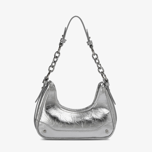 Women's Underarm Bag Summer 2024 New Arrival Trendy High-End Unique Chain Fashion Commuter Croissant Bag