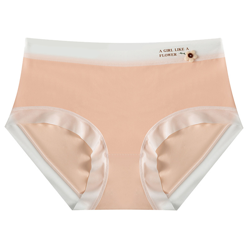Bragas que no dejan marcas para damas delgadas transpirables mascarilla facial de seda de hielo calzoncillos para niñas entrepierna antibacteriana de algodón puro bragas transparentes que no dejan marcas
