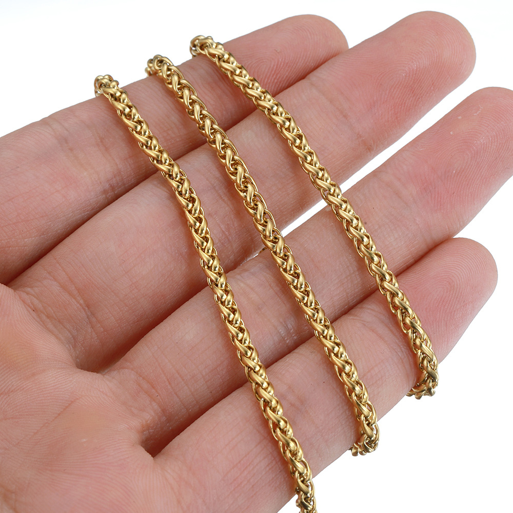 2 Pieces 304 Stainless Steel Solid Color Chain display picture 6