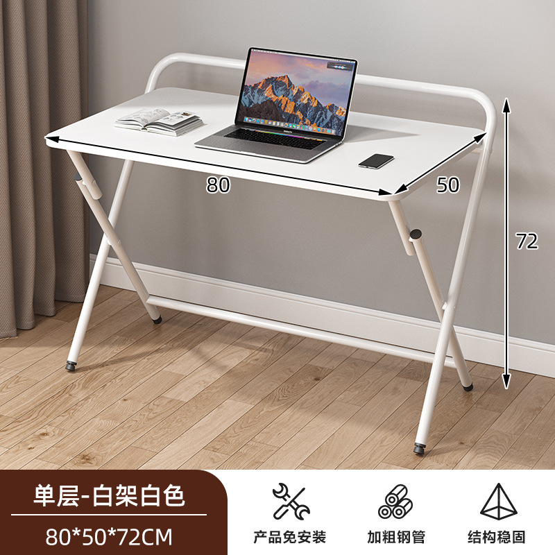 Mesa de computadora plegable, escritorio de escritorio plegable