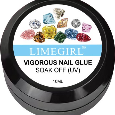 Adhesivo de diamante para joyería de uñas, pegamento de diamante transparente para joyería de uñas, pegamento de metal 8ml