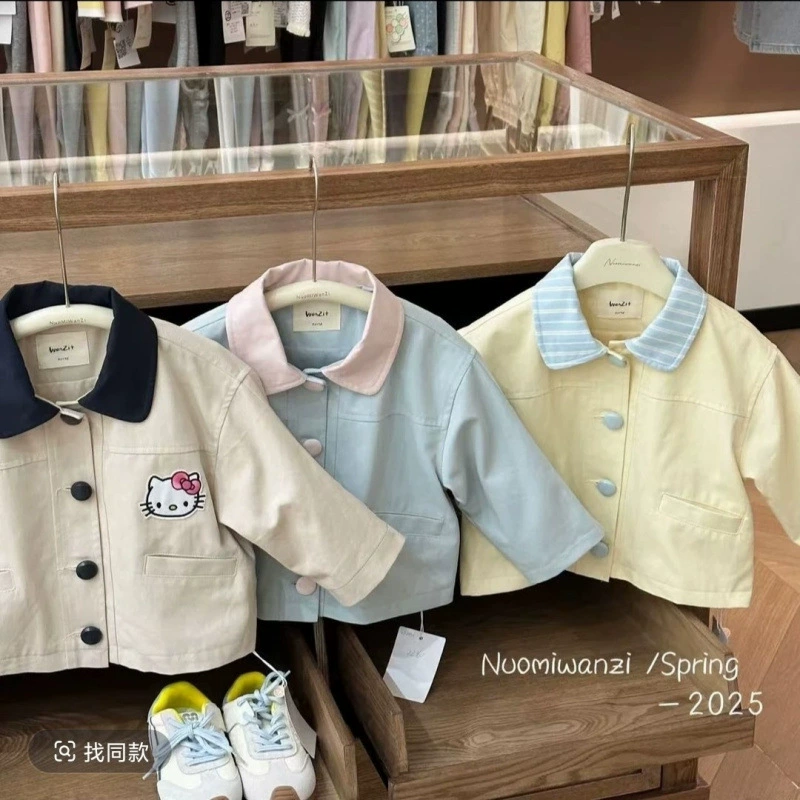 Куртка для мальчиков весна-осень 2025, новая стильная детская куртка с длинным рукавом, верхняя одежда для весны