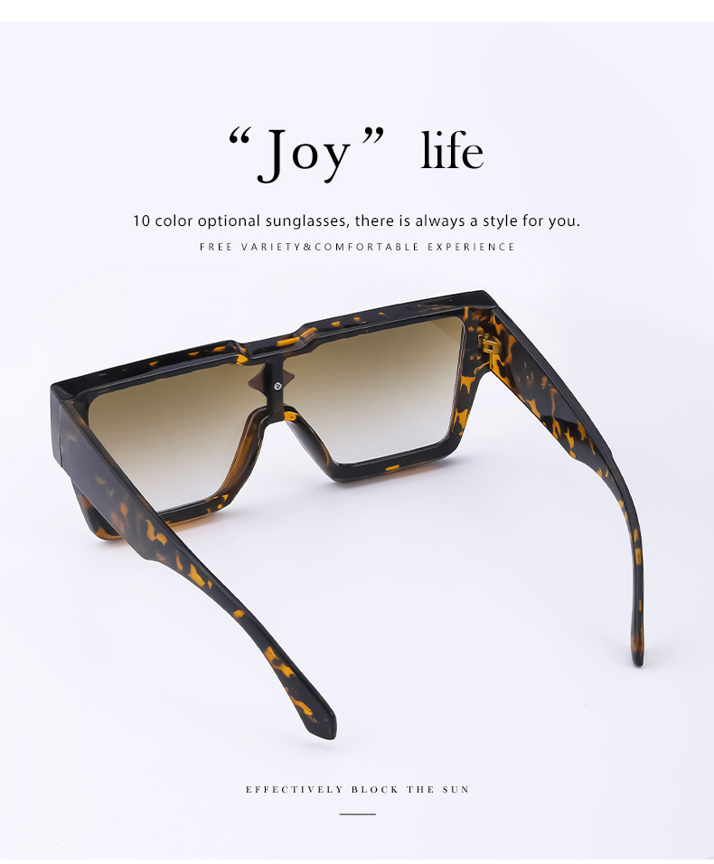 Wholesale Big Frame One-piece Lens Sunglasses Nihaojewelry display picture 16