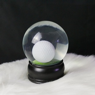 Cross -border custom golf crystal ball creative decoration golf club membership gift customized small gift