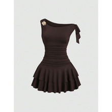 P 26927 Backless Halter Slim Cake Dress ¶���Ҳ���������ȹ