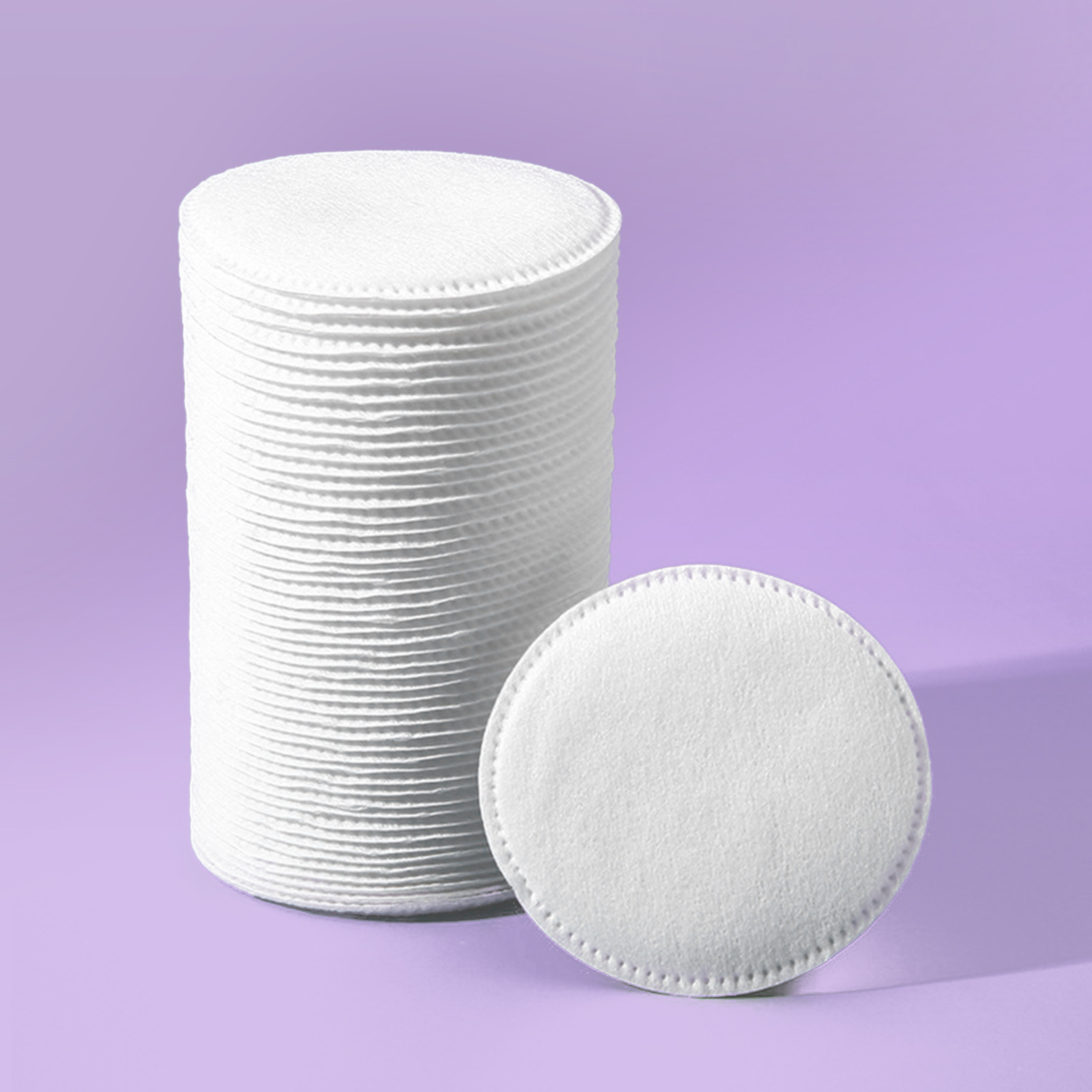 Almohadillas de algodón redondas para maquillaje, algodón desmaquillante sin pelusa, almohadillas de algodón de limpieza de algodón grueso, almohadillas de algodón de maquillaje espesadas, en caja