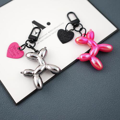 ins balloon dog key chain original couple key chain niche personality bag pendant dark cool girl pendant