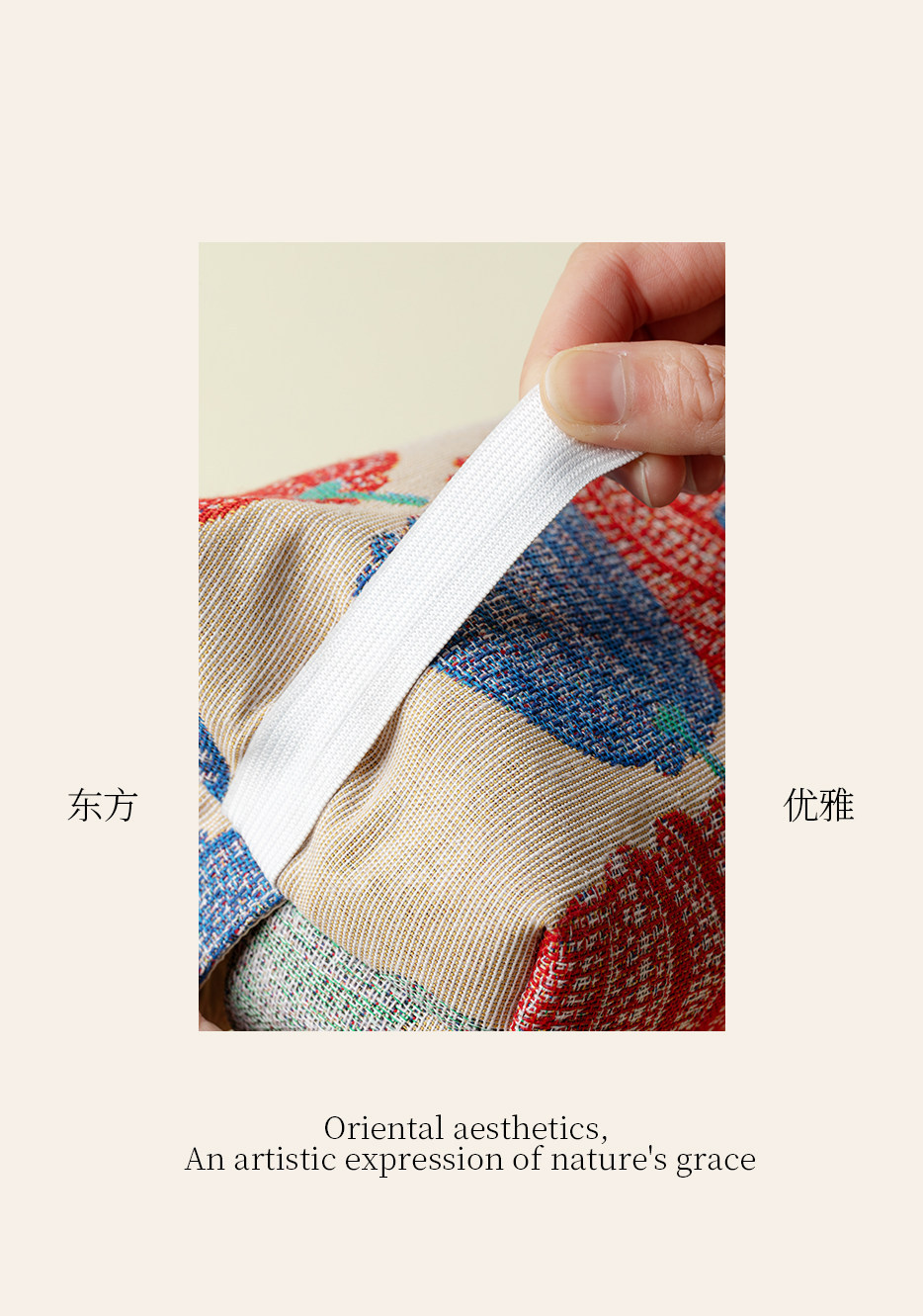Modern Chinese-style embroidered pumpkin color-blocked fabric car tissue box, car accessory decorative storage box