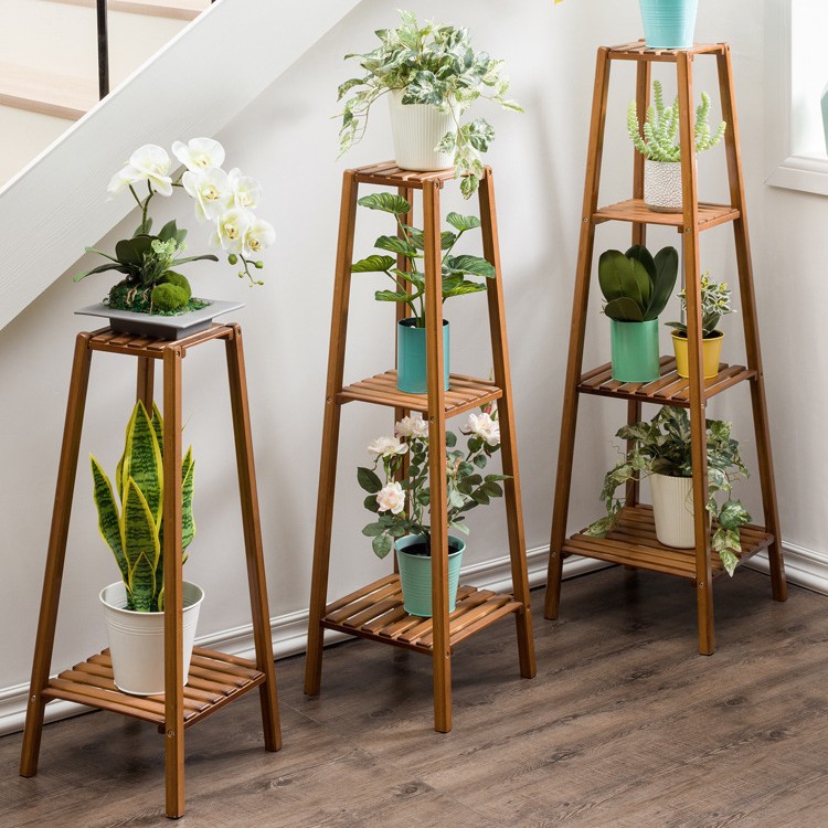 Soporte de flores vertical para comercio exterior, estante de plantas en maceta de varias capas para sala de estar, soporte para macetas, soporte vertical para flores de exterior.
