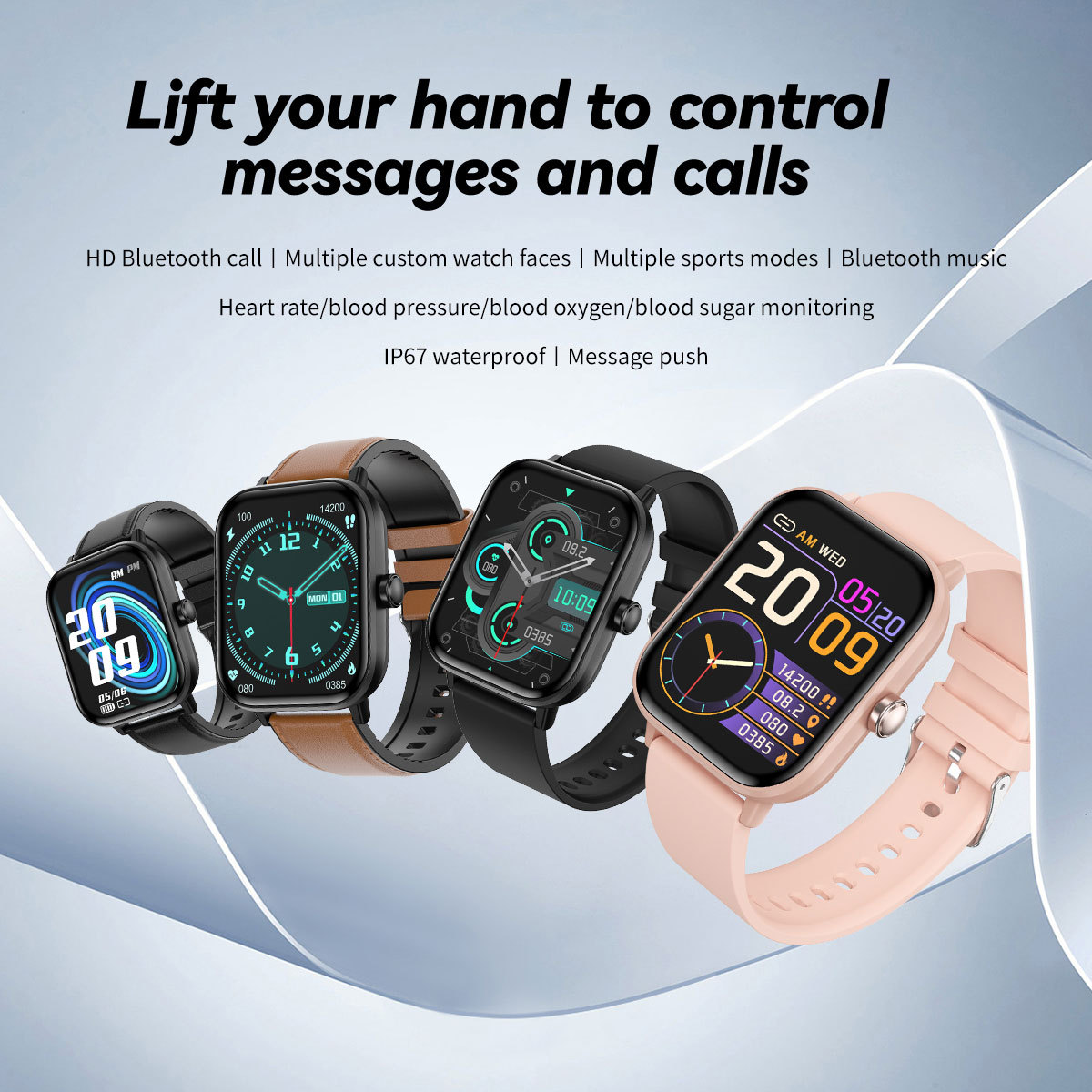 New G42 smartwatch Bluetooth Talk HRV function Blood glucose full figure