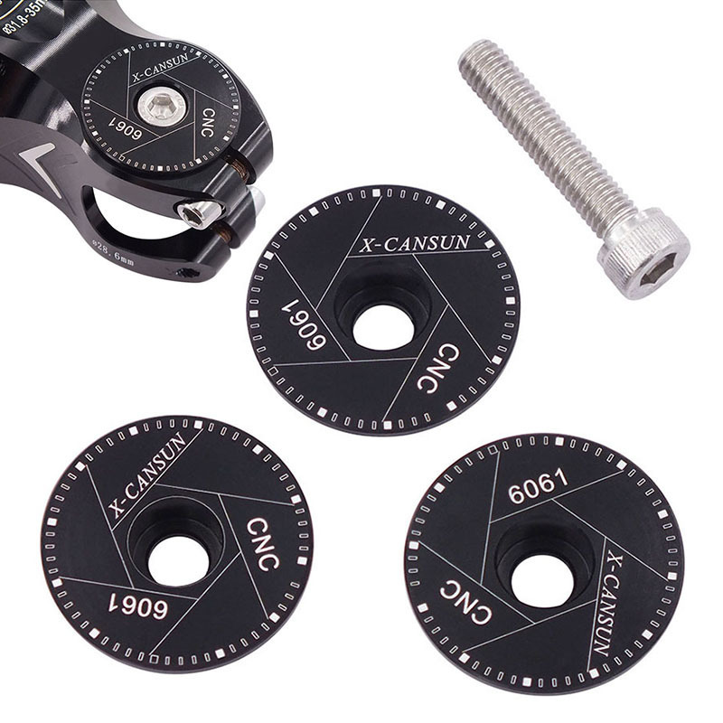 Road Bike and Mountain Bike Stem Caps, Bicycle Headset Caps, Aluminum Alloy Stem Caps, Outdoor Accessories Road Bike and Mountain Bike Stem Caps, Bicycle Headset Caps, Aluminum Alloy Stem Caps, Outdoor Accessories