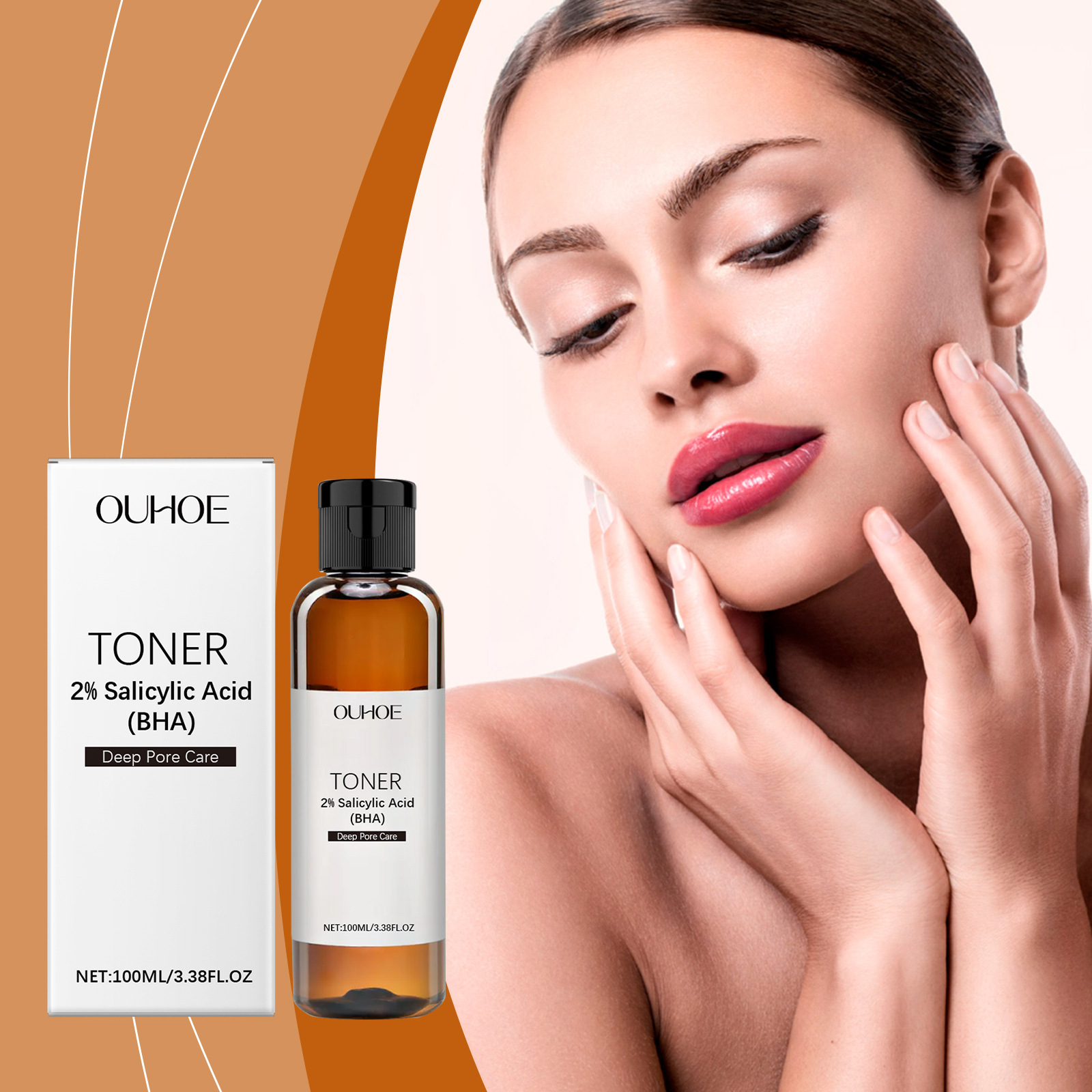Ouhoe Salicylic Acid Pore Care Toner Gentle, Moisturizing, Hydrating, and Refreshing Skin Care Water