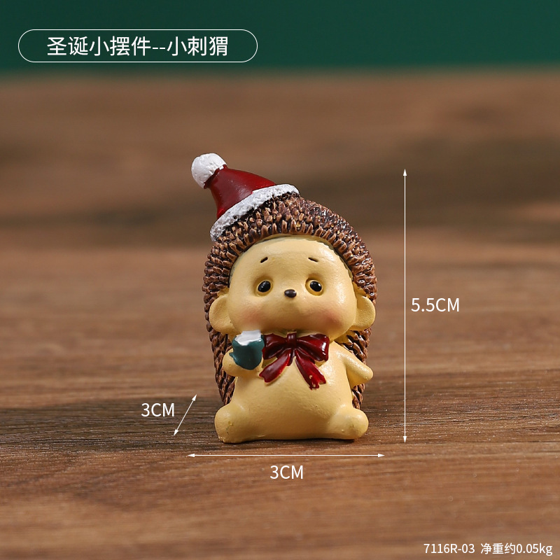Christmas Small Ornaments Kindergarten Small Gifts Children's Cute Resin Decorations Gift Desktop Mini Christmas Tree