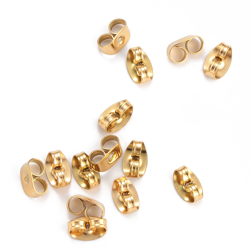 55g Weight Ear Nuts Jewelry Making Type 5*3.5mm Jewelry Making Size Jewelry Accessories Classification 100 PCS/Package Quantity 100 PCS/Package 5*3.5mm 304 Stainless Steel Solid Color Polished Ear Nuts