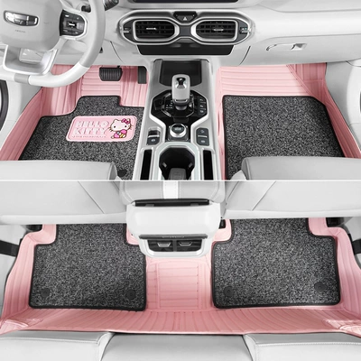 Mats, Fully Enclosed, Designed for: Modelə uyğun ayaqaltı - grapefruit-milk-candy-full-car-set-real-car-customization-easy-disassembly-high-side-stand