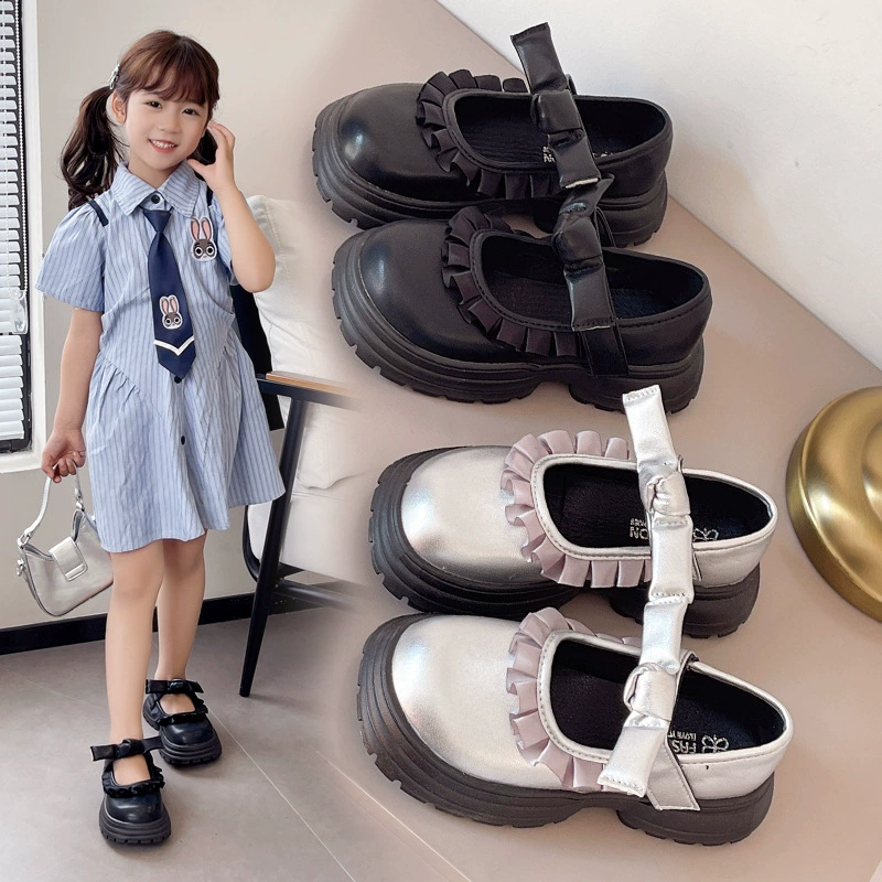 Детская металлическая обувь Lorita маленькая кожаная обувь