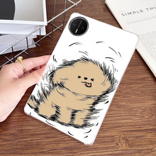 适用华为MatePadMini平板保护套透明硬壳卡通情侣简约小狗ins风潮