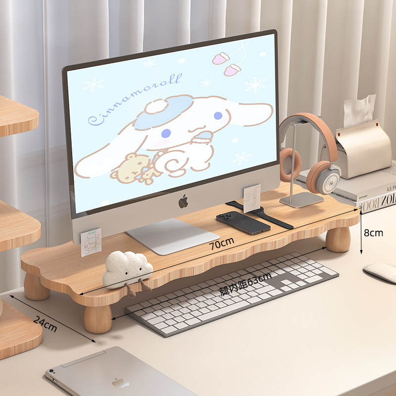 雲型デスクトップパソコンスタンド、モニタースタンド、オフィスワークステーションディスプレイ収納ラック|undefined