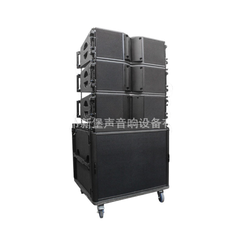 Individual doble 10 pulgadas de 18 pulgadas línea matriz de audio gran boda hotel escuela concierto impermeable etapa altavoz traje