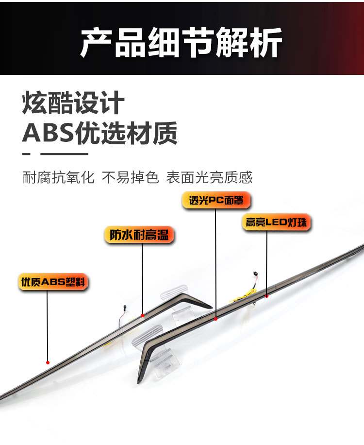 Suitable for 19-25 Models of Toyota Corolla Grille Lights Modified to Led Daytime Running Lights Toyota Corolla Drl