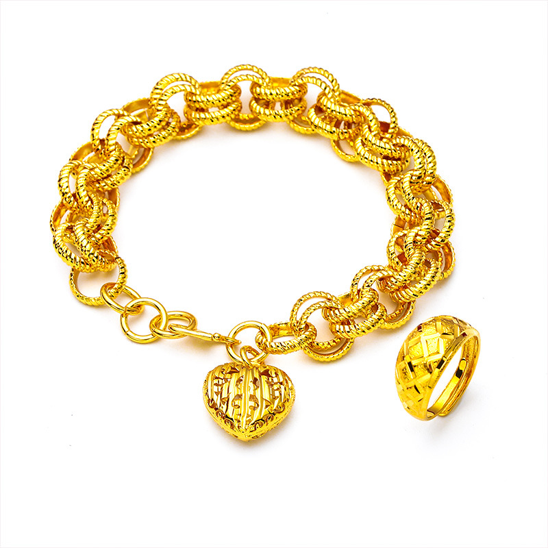 Bijoux unisexes Mode bague en or diamant bracelet d'amour bijoux bracelet de costume d'amour bague_voghion.com