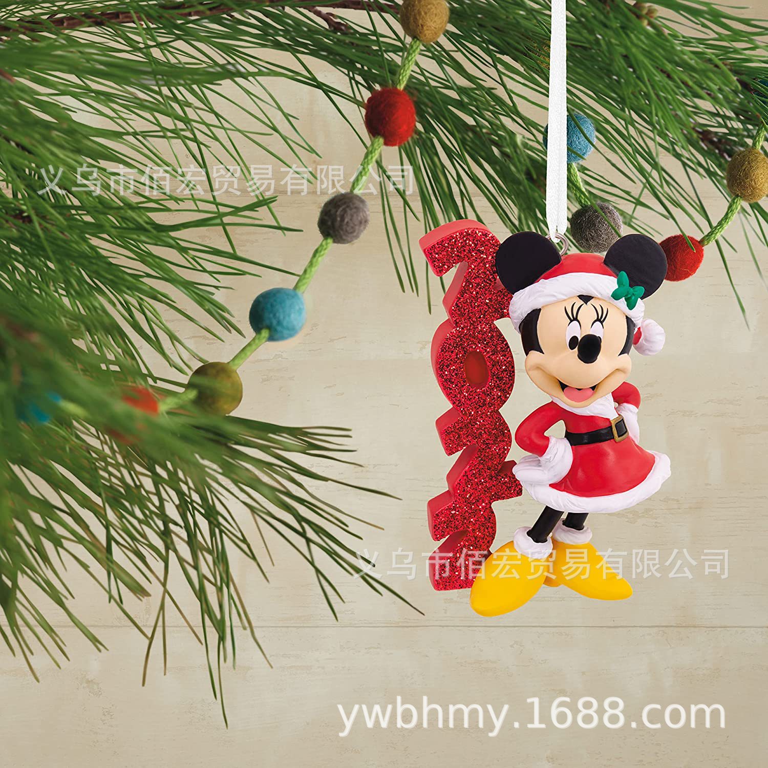 2022 nuevos productos Mickey Mouse serie de decoraciones navideñas mochilas de automóviles colgantes de árbol de Navidad regalos de decoración para el hogar