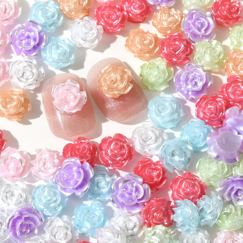 Camellia Nail Jewelry Resin Three-dimensional Flower Jewelry Nails and Ear Nails Cream Glue Mobile Phone Shell Accessories Material
