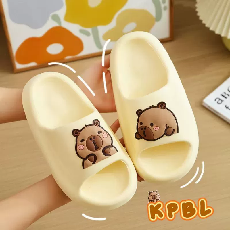 Капибара капибары пухлый пирс EVA тапочки женские летние носить 2024 мужские и женские пары противоскользящие крытые сандалии