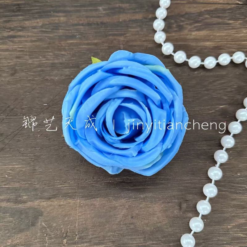 仿真皇妃玫瑰花朵 直径10cm卷边玫瑰花diy布景花环插花礼盒配饰|undefined