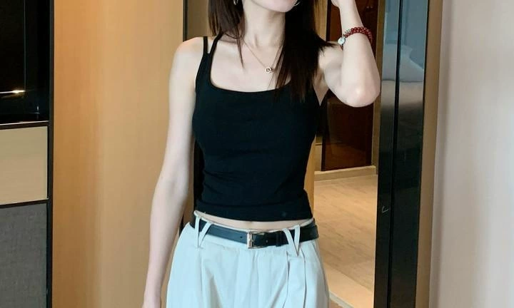 Bra, vest, top with cups, beautiful back, lifting effect, fitted