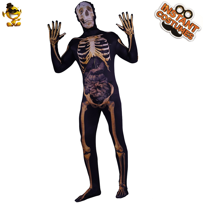 Fiesta de Halloween traje Cosplay fantasma hueso mono etapa rendimiento traje danza rendimiento traje