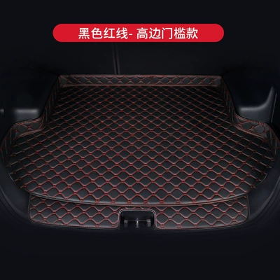 Trunk Mat — Volkswagen Bora Lavida Passat - black-red-line-high-side-threshold-protection-model-default-item