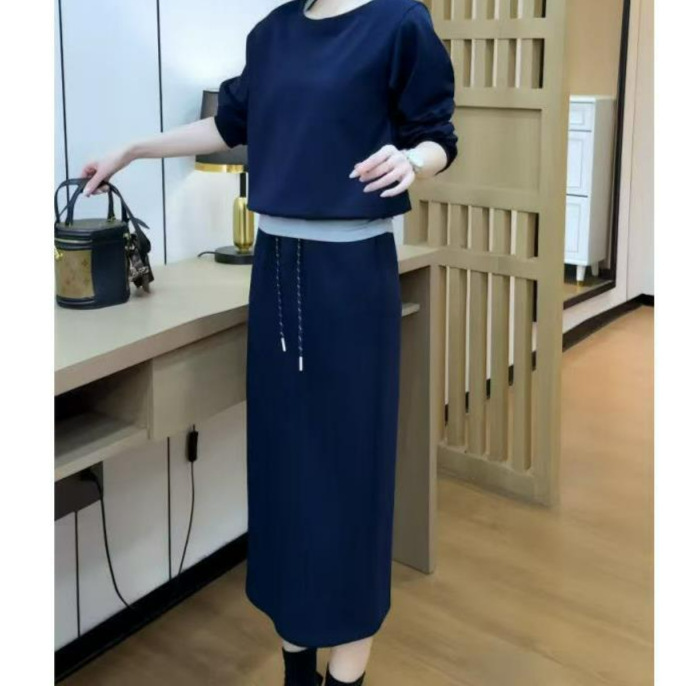 秋季穿搭一整套卫衣套装裙2025新款上衣半身裙两件套|undefined