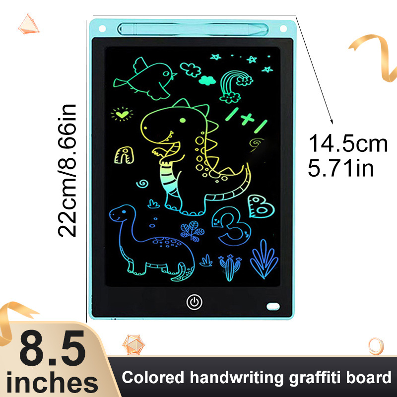 8.5 Pulgada LCD LCD tablero de escritura tablero de dibujo para niños graffiti tablero negro claro tablero electrónico de escritura a color