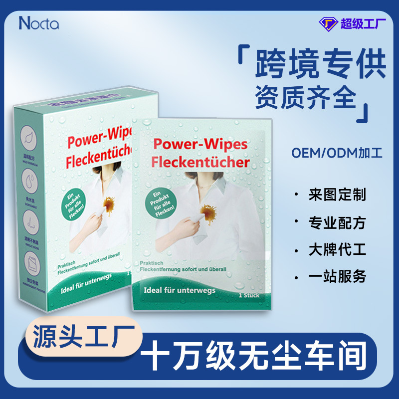 Down Jacket Stain Removal Wipes, Disposable No-Rinse Oil Stain Removal Wipes for Clothing, Portable Emergency Wet Wipes, Custom Stain Removal Magic Tool