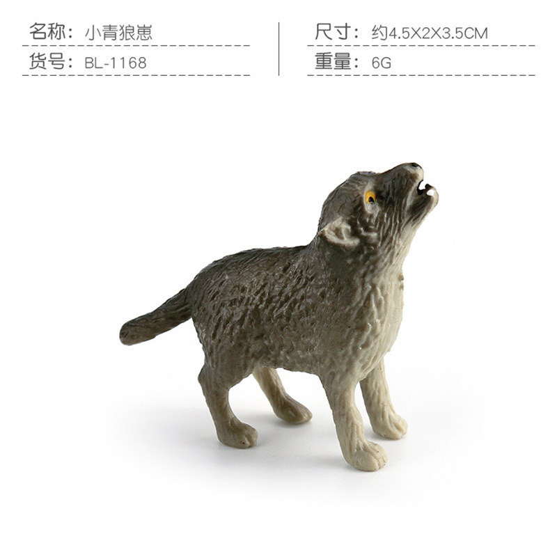 Transfronterizo simulación bosque animal Lobo modelo lobo siberiano Rey Lobo Ártico Lobo Blanco Lobo escritorio decoración juguete