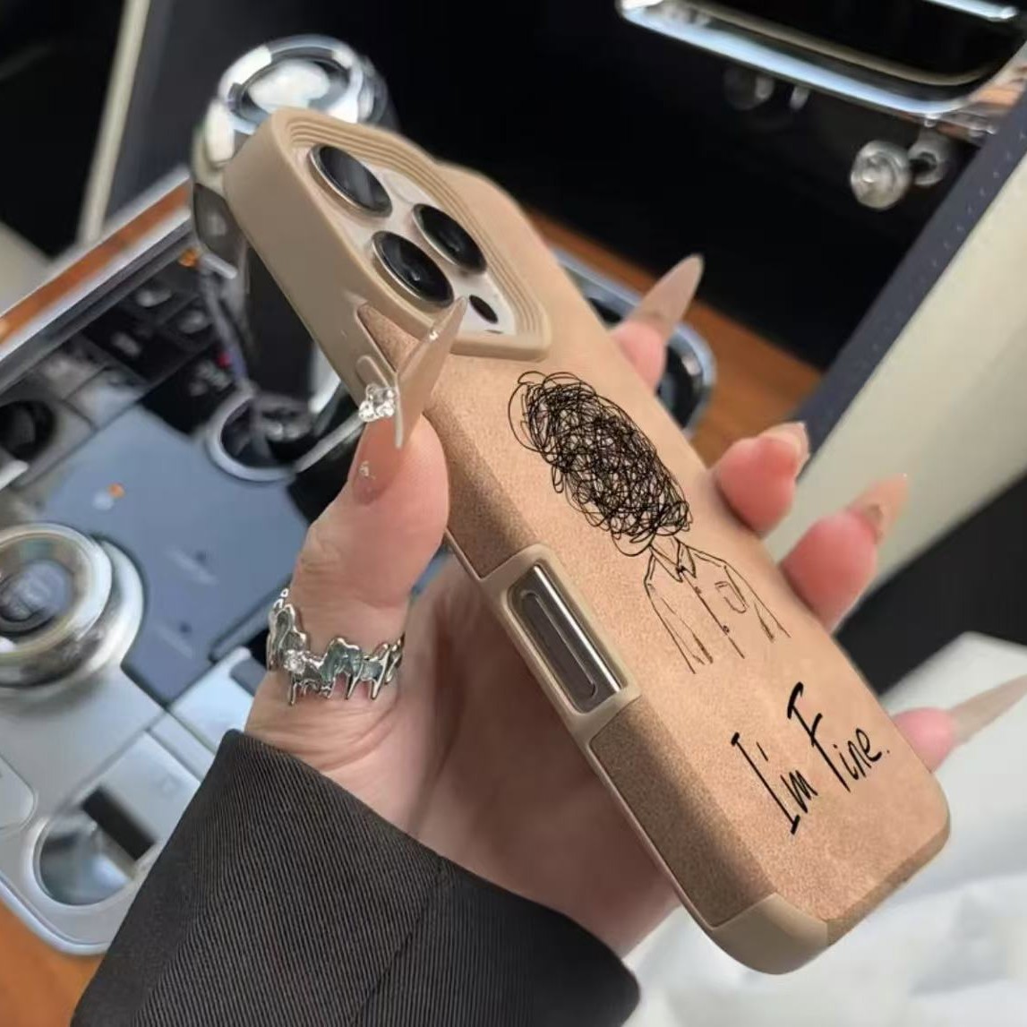 Nuevo estilo transfronterizo aplicable funda para teléfono móvil iphone16 11 Apple 15promax/14 comercio exterior 13pro12 piel de cordero