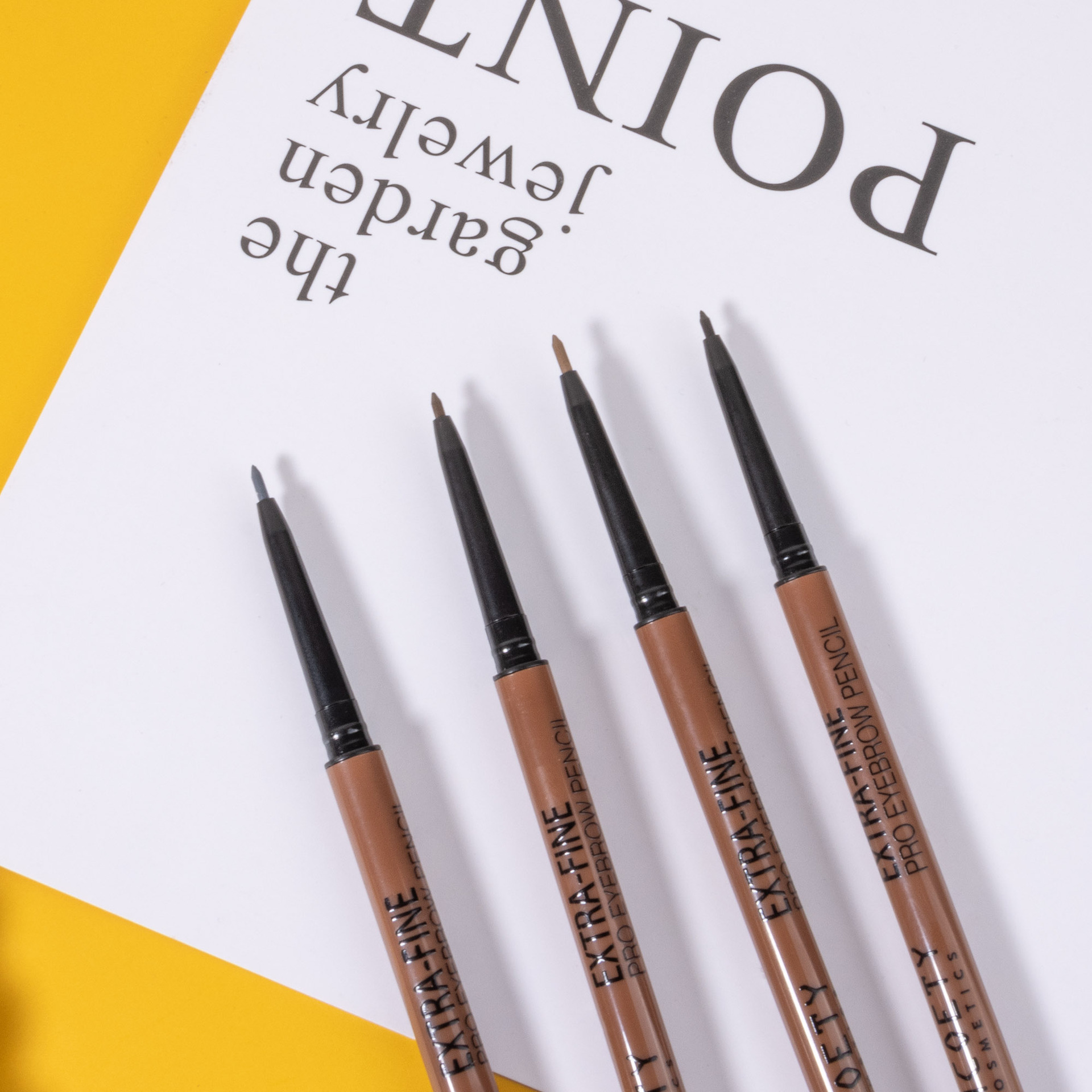 SHCOETY dual-head ultra-fine Eyebrow Pencil 4-color natural, long-lasting, waterproof, sweat-proof, non-smudge ultra-fine core cross-border makeup undefined