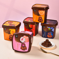 Farsmile Language New Year Truffle Filled Chocolate 158g Bucket - Wedding Gift for Her, Leisure Snack