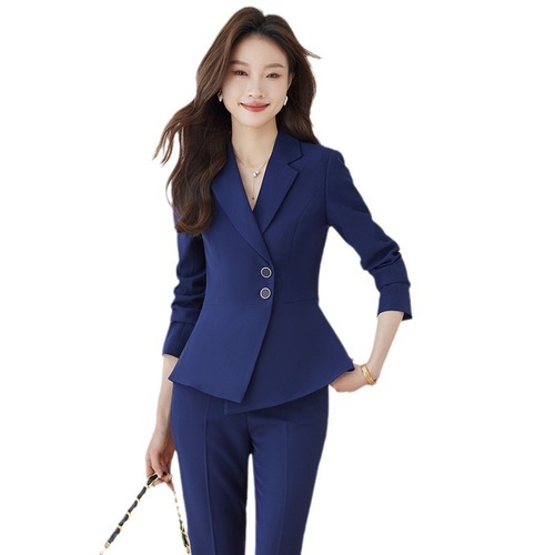 Business wear hotel suit suit for women spring and autumn 2024 temperament front desk reception suit formal wear beauty salon work clothes