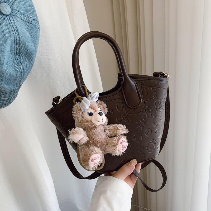 Embossed Summer Bucket Bag For Women Versatile Crossbody Handbag_voghion.com